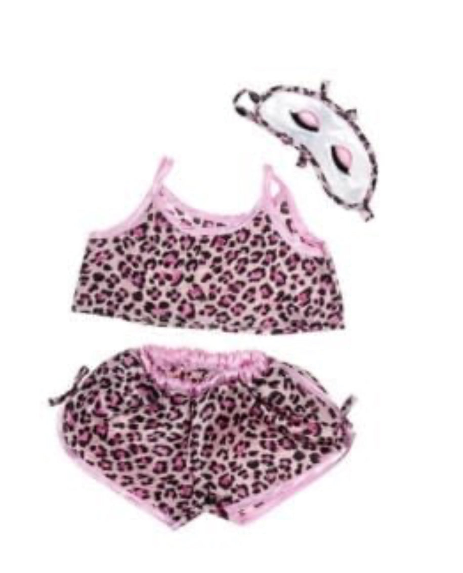 Stuffie PJ Leopard Set